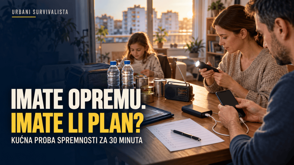 Imate opremu. Imate li plan? Proba urbane spremnosti za 30 minuta